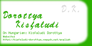 dorottya kisfaludi business card